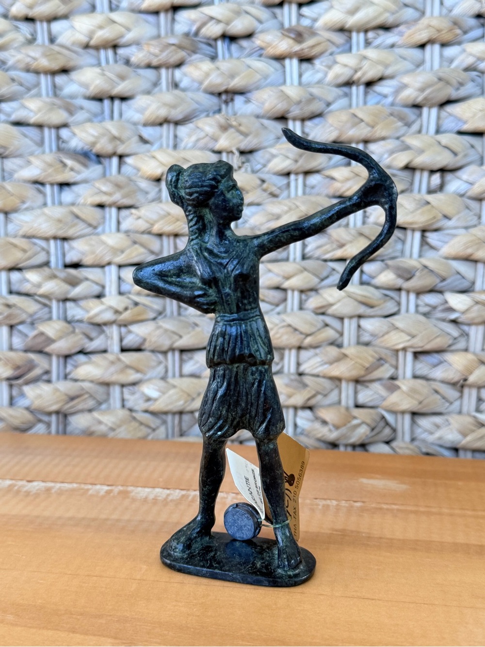 Artemis Diana Greek Roman Goddess of Hunting Bronze Statue 5.25”